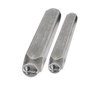 Portable 2pcs Crosses Shaped Sturdy Steel Stamps 3MM Designs Accessory for Personalize Jewelry and Craft Projects Customes Steel Stamps