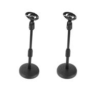 Portable 2pcs Disc Weighted Desktop Microphone Plastic Lifting Stand