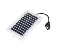 Portable 2W 5V Solar Panel with USB Port for Charging Small Devices While Camping Hiking Traveling or Preparing for Situations (1PCS)