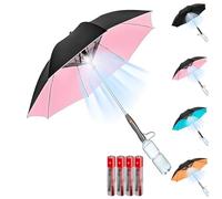 Portable 3-in-1 Mist Fan Umbrella with Water Bottle USB Rechargeable UV Protection for Outdoor Use Beach BBQ Festivals - Ideal for Cool Comfort