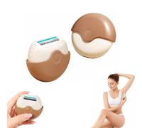 Portable 3-Layer Hair Shaver with Rotating Cover, Tier Precision Shaving System, Travel Rotary Razor, Irritation Free Sensitive Underarms (1pcs)