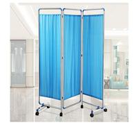 Portable 3-Panel Privacy Screen on Wheels, Foldable Room Divider for Medical and Office Spaces, Space-Saving Solution