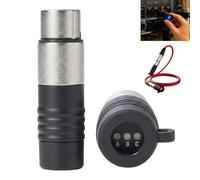 Portable 3-Pin DMX Cable Tester Kit, XLR Cable Sniffer/Sender, Dual Light Mode, with LED Diagnosis, Ideal for Microphones Audio Stage Lighting Live Recording Broadcast Setup