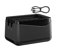 Portable 3 Slot Charging Station Storage Charging Box For Camera Batteries Organizers Travel Friendly Chargers