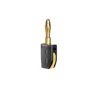 Portable 32A 4mm Banana Plug Solderless Quick Connect Gold Plated for Speaker Amplifier(1Pcs Black)