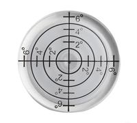 Portable 32mm x 7mm Bubble Level for Bullseye Quick and Accurate Tool for Use Anywhere (White)
