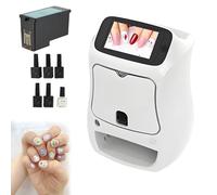 Portable 3D Painted Nail Printer Machine, Nail Art Printer Machine with Touch Screen,1200DPI Precision,for Home or Salon