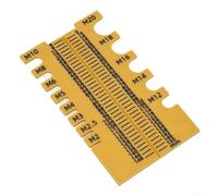 Portable 3D Screw Ruler for Length and Diameter Measurement Essential for Home Improvement Projects (green)