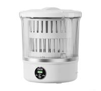 Portable 3L Washing Machine with Spin Basket for Home Hotel Camping Apartments - Wash and Quick Dry Dual Function Washer 15W 6000mAh for battery Powered(White)