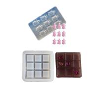 Portable 3x3 Puzzle Mold Game Playing Molds Silicone Texture For Training Thinking And Reaction In Children And Adults Team Cooperation Game Molds