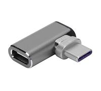Portable 4.3A Type C Magnetic Charging Adapter, Wireless - Style Fast Charging Head, Slim Aluminium Alloy Charger for, Android Phones and Laptops (Gray)