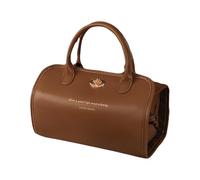 Portable 4-in-1 foldable cosmetic pocket, waterproof cosmetic bag made of leather, removable 4 on 1, foldable makeup travel bag with compartments, roll-up -reize