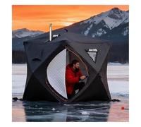 Portable 4-Person Outdoor Sauna Tent with Insulated Walls and Stove Port | Comfortable at -5.5 °C thanks to double-layer walls, includes ice anchors and guy ropes for secure winter use