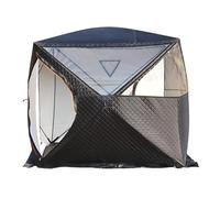 Portable 4-Person Outdoor Sauna Tent with Insulated Walls and Stove Port | Comfortable at -5.5 °C thanks to double-layer walls, includes ice anchors and guy ropes for secure winter use