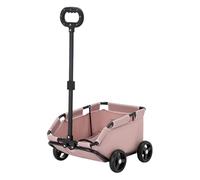 Portable 4-Wheel Dog Stroller for Small & Medium Pets, Jogging-Friendly Cat & Dog Carrier, Lightweight & Stylish, Ideal for Walks & Travel, Pink