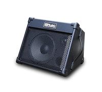 Portable 40W Battery Powered Acoustic Guitar Amplifier with Bluetooth - Coolmusic BP40 - 3-Channel PA Speaker for Guitar, Mic & Keyboard - Rechargeable Outdoor Performance Amp