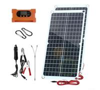 Portable 40W Solar Panel with Fast Charging Controller, Monocrystalline Foldable Sun Charger with Type-C Output for Camping Hiking for Outdoor Adventures, Weather Resistant Power Bank for Phones