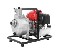 Portable 43cc 2 Stroke Petrol Water Pump,Gas Powered Garden Pump Pond Pump, 10m³/h Max Flow, 30m Head,Petrol Powered Transfer Water Pump with 2m Inlet Hose for Irrigation Drainage Agriculture