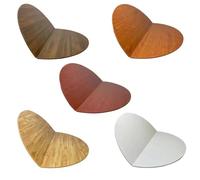 Portable 48" Round White Folding Table Top - 0.6in Thick Space-Saving Dining & Coffee Table for Indoor/Outdoor Use (Teak Finish, 120cm/47.2in)