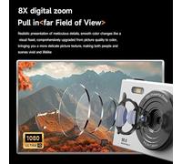 Portable 4K Digital Camera for Travel Photography: 64MP Resolution, 8X Zoom, 2.4-inch IPS Screen, AVI/JPG Output, USB-C Charging Port (Green)