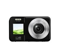 Portable 4K UHD Digital Camera 64MP Double Display 18X Zoom Compacts Body For Beginners Outdoor Adventures Double Screen Camera For Travel Photography