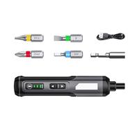 Portable 4V Electric Screwdriver Set with Adjustable Torques and Type C Charging for Household Maintenance
