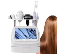 Portable 5-in-1 Skin Scalp Detector for Home Use with High-Frequency Comb, Oxygen Gun, Massage Claw, Meridian Brush, Vibrating Brush, Phototherapy Lamp