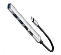 Portable 5 in 1 Type C Hubs OTGs Adapters Power Charging Fast Speed Transfer for Multiple Devices USB C Hubs Double USB a