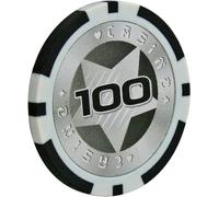 Portable 50 Piece Poker Chips Monte Carlo, Casino Games Chips Metal Core 14 Gram Texas Holdem BlackJack Counting Game Chips
