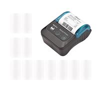 Portable 58mm Receipt Thermal Printer 2 inches Mini Mobile Pocket Printers with 6 Thermal Paper Roll USB&Wireless BT Connection Compatible with Windows/Android/iOS for Office Market/51 ( Color : Blue
