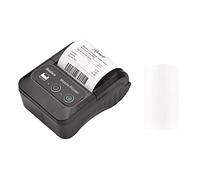 Portable 58mm Receipt Thermal Printer 2 inches Mini Mobile Pocket Printers with 6 Thermal Paper Roll USB&Wireless BT Connection Compatible with Windows/Android/iOS for Office Market/51 ( Color : Black