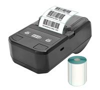 Portable 58mm Thermal Label Maker Wireless BT Mini Label Printer Barcode Printer with Rechargeable Battery Compatible with Android iOS Windows for Retail Clothing Jewelry Price Tag Warehouse Label