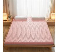 Portable 5cm Thick Folding Futon MattressRollup Guest Bed for Single/DoubleSpacesaving Pink Mattress for Dorms Rentals and Overnight Guests80x190cm Comfort