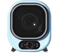 Portable 5kg Condenser Tumble Dryer | 0-200 Min Timer & 35dB Quiet Operation with 3D Hot/Cold Air Drying for Counter Top or Wall Mounted Use (Blue)