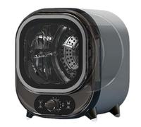 Portable 5kg Heat Pump Tumble Dryer, Compact Vented Condenser Dryer, Wall Mountable Countertop Design, Black (black)