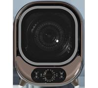 Portable 5kg Small Tumble Dryer - Compact Condenser Dryer for Counter Top or Wall Mounted Use - Mini Spin Dryer with 0.8kg Load Capacity - Brown