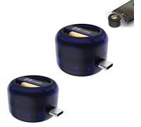 Portable 5X Speaker Amplifier-Plug & Play for Music/Calls, 2026 New Cell Phone Speaker Amplifier with 3.5mm & Type-C, Immersive Audio Anytime for Phone, iPad, Smartphone, Tablet (Blue*2,Type-C)