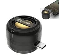 Portable 5X Speaker Amplifier-Plug & Play for Music/Calls, 2026 New Cell Phone Speaker Amplifier with 3.5mm & Type-C, Immersive Audio Anytime for Phone, iPad, Smartphone, Tablet (Black,Type-C)