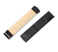Portable 6-Fret Guitar Practice Board for Left-Handed Beginners, Compact Acoustic Trainer Tool with Strings Travel Chord Learning