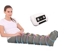 Portable 6-Zone Air Compression Leg & Foot Massager - Pressotherapy System for Circulation Boost, Lymphatic Drainage, Relaxation