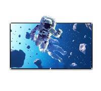 Portable 60-200 Inch Outdoor Projector Screen - Black Foldable & Washable Movie Screen for Home Theater Ideal for Backyard Movies Events & Outdoor Cinema (60 Inch 16:9)