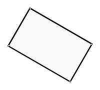 Portable 60 White Polyester Projector Screen Foldable Inch