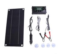 Portable 600W Solar Panel Kit, Energy Monocrystalline Solar Panel Kits with Clip wire Suction cups Connection line For Car, RV