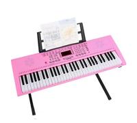 Portable 61 Key Professional Digital Piano Electronic Portable Electronic Keyboard Piano Keyboard Piano (Color : Pink)