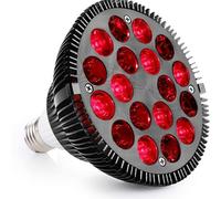Portable 660nm and 850nm nearred Infrared lampred Therapy Light Bulb Therapy Lamp 54W Red LED Light Lamp Red Near 18 LED Infrared Lights for Device Fits E27 E26