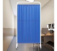Portable 6ft High Folding Room Divider - Clinic & Hospital Ideal for Kids Rooms & Classrooms Dark Blue Easy to Set Up & Move