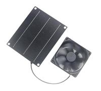 Portable 6W Solar Panel Charging Board Fan Monocrystalline Silicon Solar Board High Efficiency for Outdoor Pet Areas Dog House Cooling