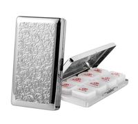 Portable 7-Day Metal Pill Case, Featuring 8 Compartments-Perfect for Travel. BPA-Free. (L-Silver, Large)
