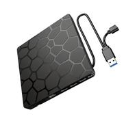 Portable 7 in 1 External Disk Drive USB 3.0 Type C Disk Writer Disk Burner Fast Data Transfer for Readers