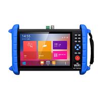 Portable 7 Inch CCTV Tester-Support up to 6K IP Camera Test- AHD, TVI, CVI & CVBS Analog Camera Test-RJ45 Cable TDR Tester with PoE/IP Discovery/HDMI in & Out/Built in WiFi/PTZ